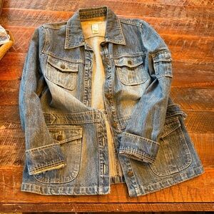 Liz Claiborne Blue Denim Ralph Lauren Inspired Jean Jacket